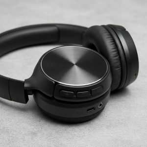 Fone de Ouvido Bluetooth Over-Ear com Cancelamento de Ruído (ANC) - Preto