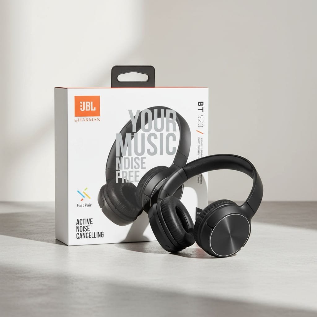 Fone de Ouvido JBL Tune 520BT Bluetooth com Cancelamento de Ruído
