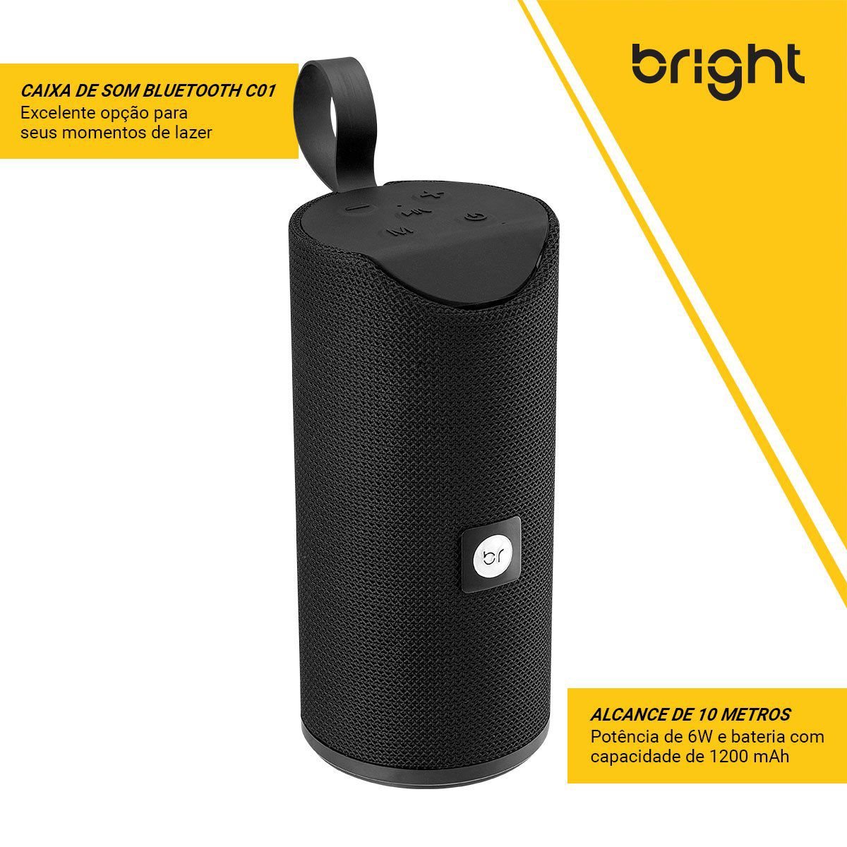 Caixa de Som Bluetooth Portátil com Base de Recarga e Alça - Imagem 2