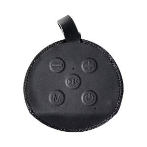 Mini Caixa de Som Bluetooth Redonda com Acabamento Texturizado