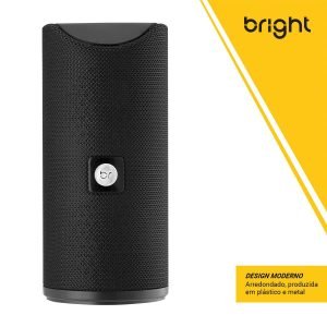Caixa de Som Bluetooth Cilíndrica Áudio Imersivo