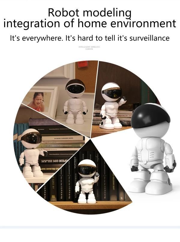 Câmera de Segurança WiFi Robô 360° Full HD - Imagem 2
