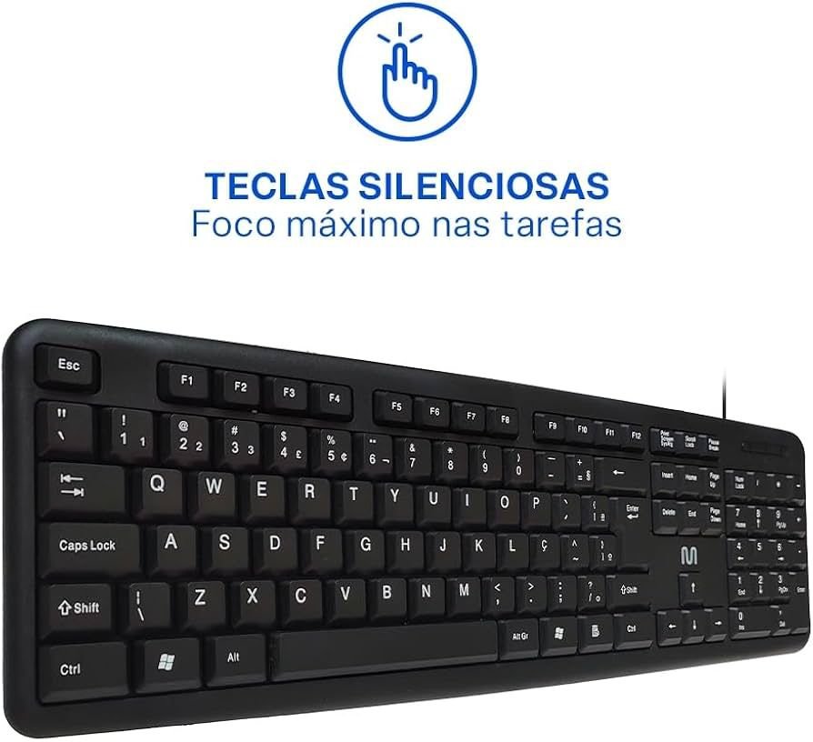 Teclado USB com Fio Slim - Layout ABNT2 - Imagem 5